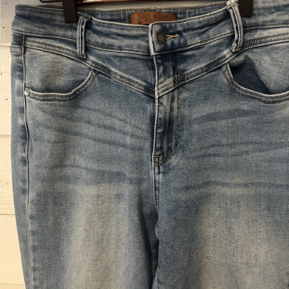 Judy Blue High Waist Vintage Wash Retro Wide - Picture 8 of 15